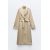 Zara Длинное пальто с поясом , Цвет: Бежевый, Размер: M, изображение 3