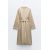 Zara Длинное пальто с поясом , Цвет: Бежевый, Размер: M, изображение 4