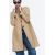 Zara Мягкое прилегающее пальто , Цвет: Коричневый, Размер: XS, изображение 2