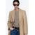 Zara Мягкое прилегающее пальто , Цвет: Коричневый, Размер: XS, изображение 3