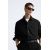 Zara Рубашка-оверсайз из текстурированного твила , Цвет: Черный, Размер: XL (US XL), изображение 5