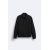 Zara Рубашка-оверсайз из текстурированного твила , Цвет: Черный, Размер: XL (US XL), изображение 8