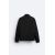 Zara Рубашка-оверсайз из текстурированного твила , Цвет: Черный, Размер: XL (US XL), изображение 9