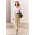 Zara Брюки средней посадки из 100% хлопка, Цвет: Коричневый, Размер: XS