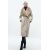 Zara Пальто с воротником-шалькой и воротником из искусственного меха zw collection , Цвет: Серый, Размер: S