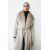 Zara Пальто с воротником-шалькой и воротником из искусственного меха zw collection , Цвет: Серый, Размер: S, изображение 7