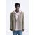 Zara Пиджак из смешанной шерсти с прямым кроем, Цвет: Бежевый, Размер: EU 46 (US 36), изображение 2
