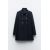 Zara Пальто из шерсти с высоким воротником и двубортной застежкой , Цвет: Синий, Размер: XS, изображение 6