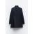 Zara Пальто из шерсти с высоким воротником и двубортной застежкой , Цвет: Синий, Размер: XS, изображение 7