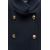 Zara Пальто из шерсти с высоким воротником и двубортной застежкой , Цвет: Синий, Размер: XS, изображение 8