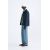 Zara Рубашка-накидка с приталенным кроем из хлопка с потертостями, Цвет: Синий, Размер: S (US S), изображение 4