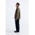 Zara Двубортный мужской пиджак в стиле relaxed fit, изготовленный из фактурной ткани с имитацией фетра, Цвет: Коричневый, Размер: XL (US XL), изображение 5