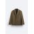 Zara Двубортный мужской пиджак в стиле relaxed fit, изготовленный из фактурной ткани с имитацией фетра, Цвет: Коричневый, Размер: XL (US XL), изображение 7