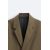 Zara Двубортный мужской пиджак в стиле relaxed fit, изготовленный из фактурной ткани с имитацией фетра, Цвет: Коричневый, Размер: XL (US XL), изображение 9