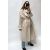 Zara Пальто из шерстяной смеси с длинной линией поясной, Цвет: Бежевый, Размер: XS