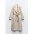 Zara Пальто из шерстяной смеси с длинной линией поясной, Цвет: Бежевый, Размер: XS, изображение 5