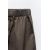 Zara Нейлоновые брюки с молниями , Цвет: Коричневый, Размер: XS, изображение 8