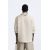 Zara Рубашка с накладными карманами , Цвет: Бежевый, Размер: S (US S), изображение 3