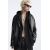 Zara Эффект кожи оверсайз блейзер - лимитированное издание , Цвет: Черный, Размер: S (US S), изображение 5