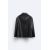 Zara Эффект кожи оверсайз блейзер - лимитированное издание , Цвет: Черный, Размер: S (US S), изображение 8