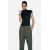 Zara Брюки-карандаши с бумажным мешком и эластичным поясом , Цвет: Зеленый, Размер: XS, изображение 3