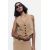 Zara Короткий жилет с отложным воротником, Цвет: Коричневый, Размер: XS, изображение 2