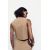 Zara Короткий жилет с отложным воротником, Цвет: Коричневый, Размер: XS, изображение 3