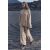 Zara  : широкие простые вязаные брюки , Цвет: Бежевый, Размер: S, изображение 2