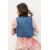 Zara Жилет z1975 denim cropped , Цвет: Синий, Размер: XS, изображение 4