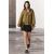Zara пуховик zw collection с карманами , Цвет: Зеленый, Размер: XS