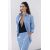 Zara Прямые брюки коллекции zw из спиннового хлопкового смесового материала, Цвет: Синий, Размер: XS, изображение 2