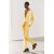 Zara Напечатанные атласные пижамные брюки , Цвет: Жёлтый, Размер: XS, изображение 4