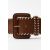 Zara Ремень из шитья , Цвет: Коричневый, Размер: 80, изображение 3