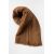 Zara Шарф из льняной смеси с характерной строчкой, Цвет: Коричневый, Размер: M, изображение 8