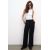 Zara Широкие брюки с линиями вытачек , Цвет: Черный, Размер: S