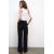 Zara Широкие брюки с линиями вытачек , Цвет: Черный, Размер: S, изображение 4