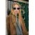 Zara Металлические солнцезащитные очки в стиле кэтай с чехлом в комплекте, изображение 2