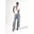 Zara   - джинсы trf mid-rise loose foil , Цвет: Синий, Размер: 32, изображение 6