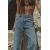 Zara Джинсы средней посадки с пятью карманами, Цвет: Синий, Размер: 32, изображение 5