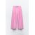 Zara Широкие льняные брюки с высокой посадкой, сделанные из смеси льна, Цвет: Розовый, Размер: M, изображение 4