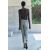 Zara   zw коллекция джинсов в стиле bootcut с высокой талией и укороченными джинсами в анимальный принт , Цвет: С принтом, Размер: 32, изображение 3