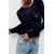 Zara Свитер с круглым вырезом и длинными рукавами, Цвет: Синий, Размер: XS, изображение 3