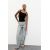Zara Джинсы с высокой талией и пятью карманами, Цвет: Синий, Размер: 32