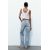 Zara Джинсы средней посадки с широкими штанинами полной длины и пятью карманами, Цвет: Синий, Размер: 32, изображение 5