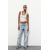 Zara   trf на широких брюках средней посадки и полной длины с потертостями , Цвет: Синий, Размер: 32