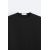 Zara Топ с прямым кроем с круглым вырезом, короткими рукавами и деталями на плече с молнией, Цвет: Черный, Размер: S (US S), изображение 11