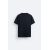 Zara Базовая футболка с облегающим кроем , Цвет: Синий, Размер: M (US M), изображение 8
