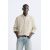 Zara Рубашка из хлопка и льна , Цвет: Бежевый, Размер: XXL (US XXL), изображение 2