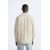 Zara Рубашка из хлопка и льна , Цвет: Бежевый, Размер: XXL (US XXL), изображение 3