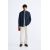 Zara Рубашка из смеси льна и хлопка , Цвет: Синий, Размер: XXL (US XXL)